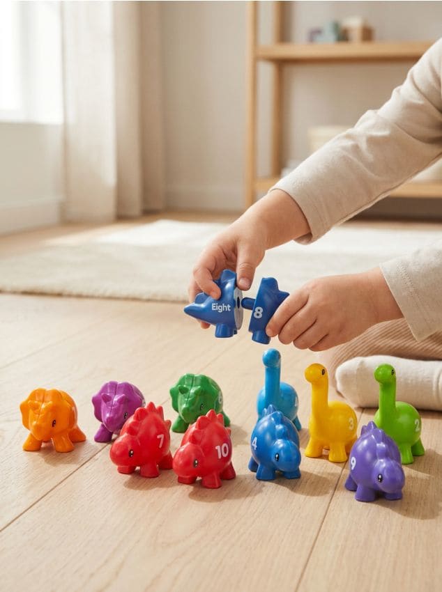 Sinsay - Jucărie educativă – Sortator de dinozauri cu potrivirea culorilor și numerelor - multicolor