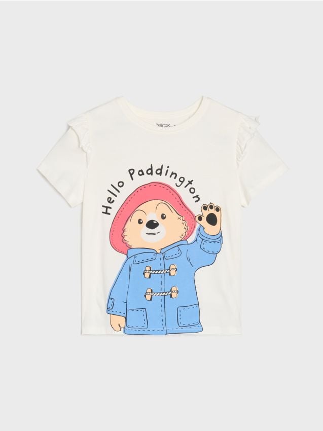 Sinsay - Bavlnená košeľa s potlačou Paddington - krémová