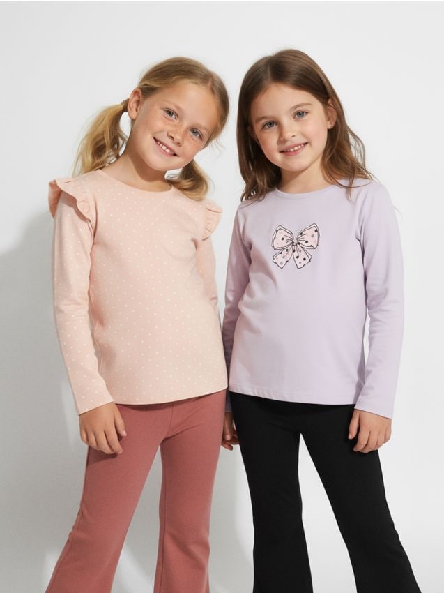 Sinsay - Päťbalenie tričiek s dlhým rukávom - viacfarebná