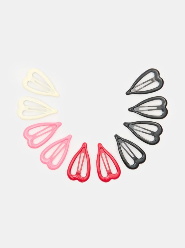 Sinsay - Súprava 10 sponiek do vlasov - viacfarebná