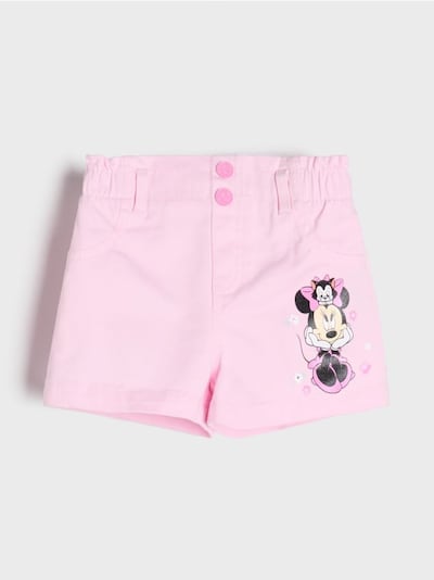 Shorts aus Denim Mickey Mouse