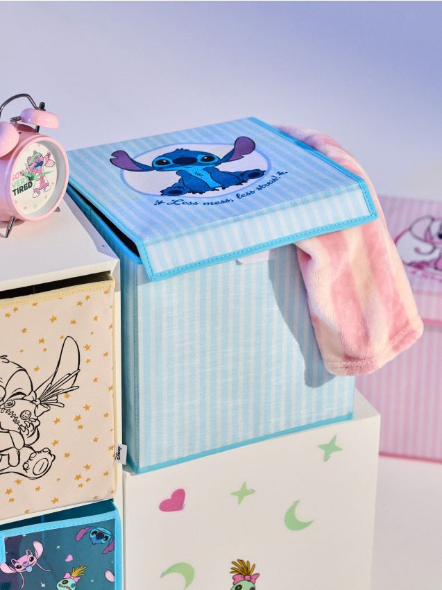 Sinsay - Úložná krabica s vekom Lilo & Stitch - svetlomodrá