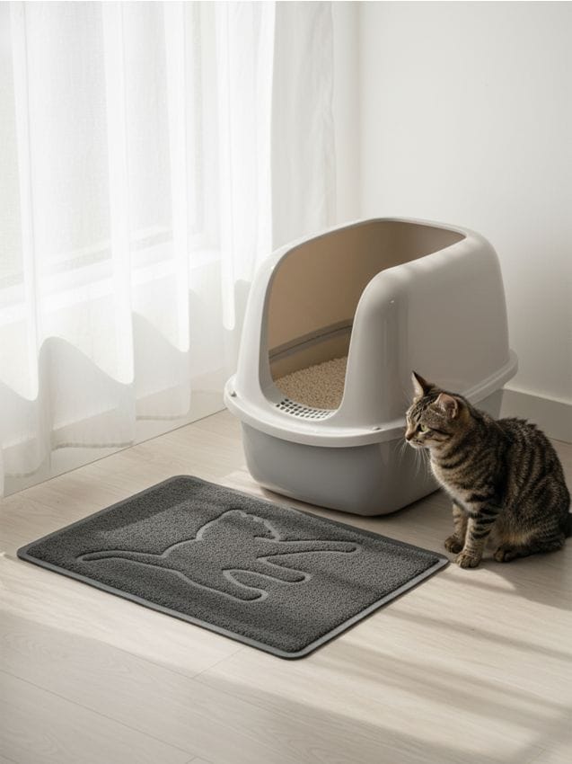 Sinsay - Covoraș sub litiera pentru pisică - gri-închis