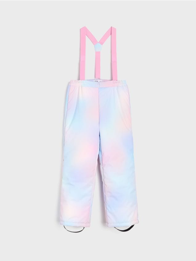 Sinsay - Pantaloni de schi călduroși cu bretele detașabile - multicolor