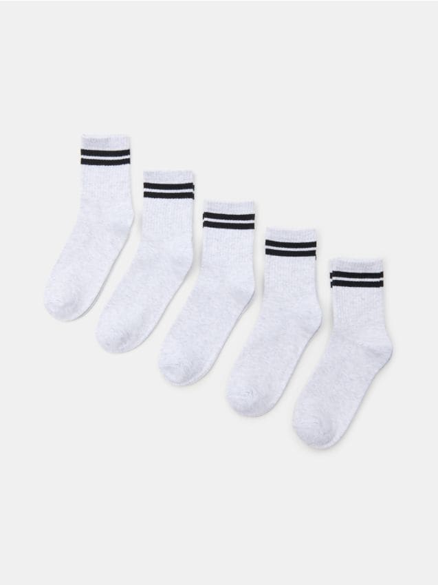 Sinsay - Șosete lungi cu bumbac, 5 bucăți - multicolor