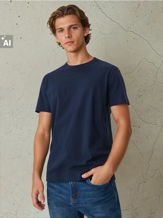 Sinsay - Tricou - bleumarin