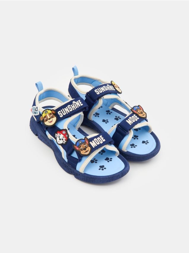 Sinsay - Sandale cu aplicații 3D PAW Patrol - bleumarin