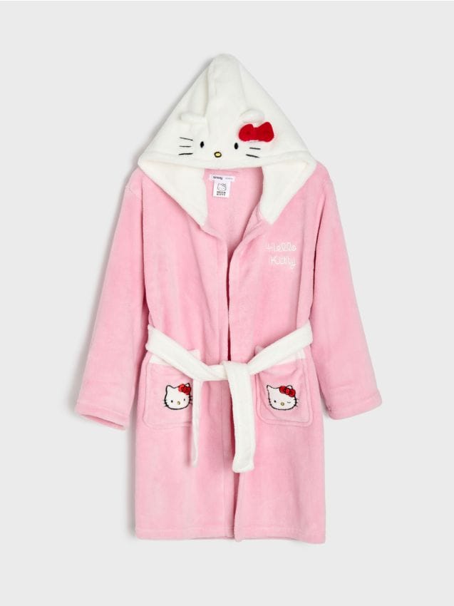 Sinsay - Halat de baie cu urechi Hello Kitty - roz