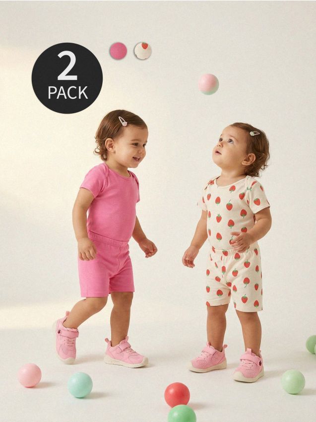 Sinsay - Colanți scurți din bumbac – set de 2 - crem