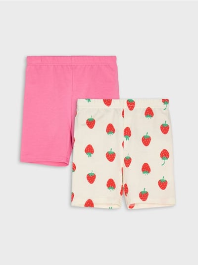 Bombažne kolesarske kratke hlače – paket 2 kosa