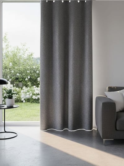 Verdunkelungsvorhang mit Ösen