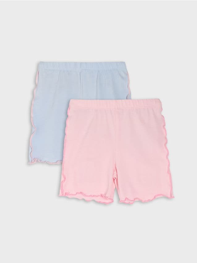 Sinsay - Șorturi cu Dantelă Decorativă pe Picioare 2 Bucăți - Gri-albăstrui