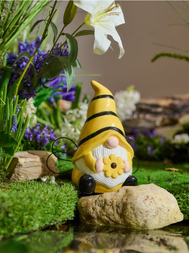 Sinsay - Decorațiune de grădină în formă de spiriduș cu motiv albină - galben