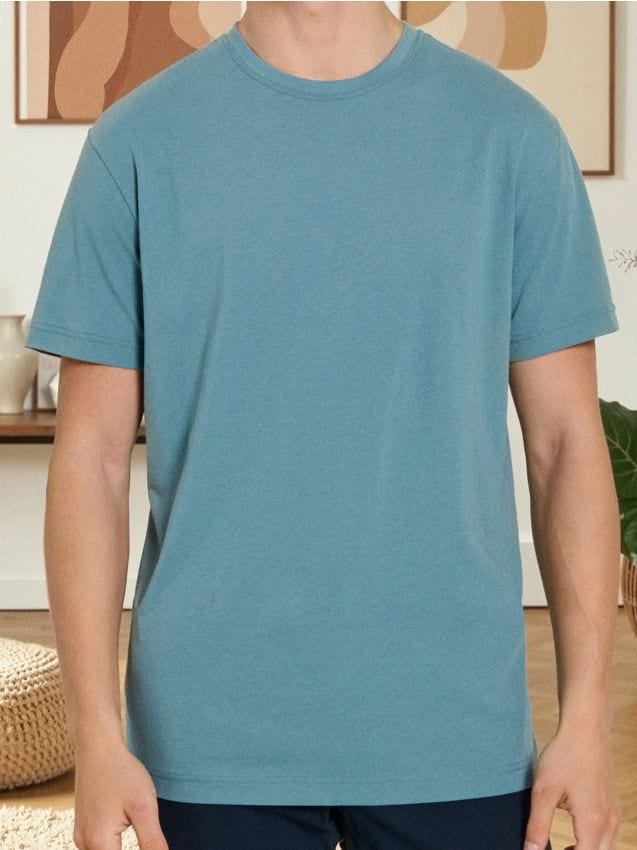 Sinsay - Tricou basic - albastru