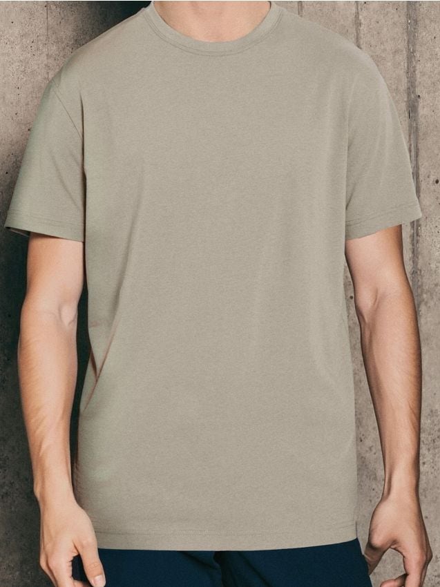 Sinsay - Tricou basic - bej
