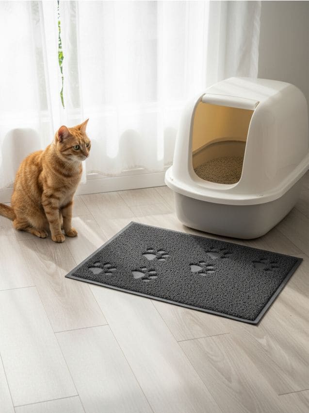 Sinsay - Covoraș antiderapant pentru animale - gri-închis