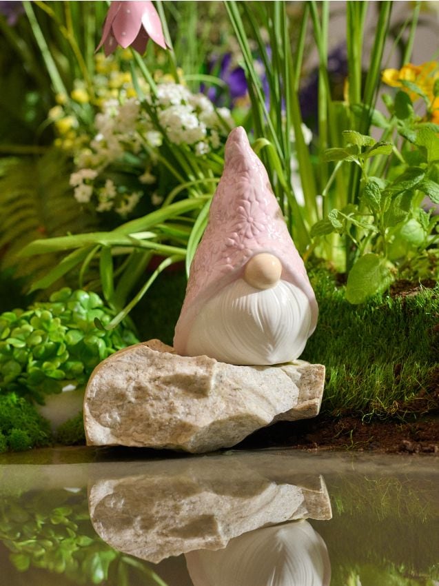 Sinsay - Decorațiune de grădină în formă de pitic - roz-pastel