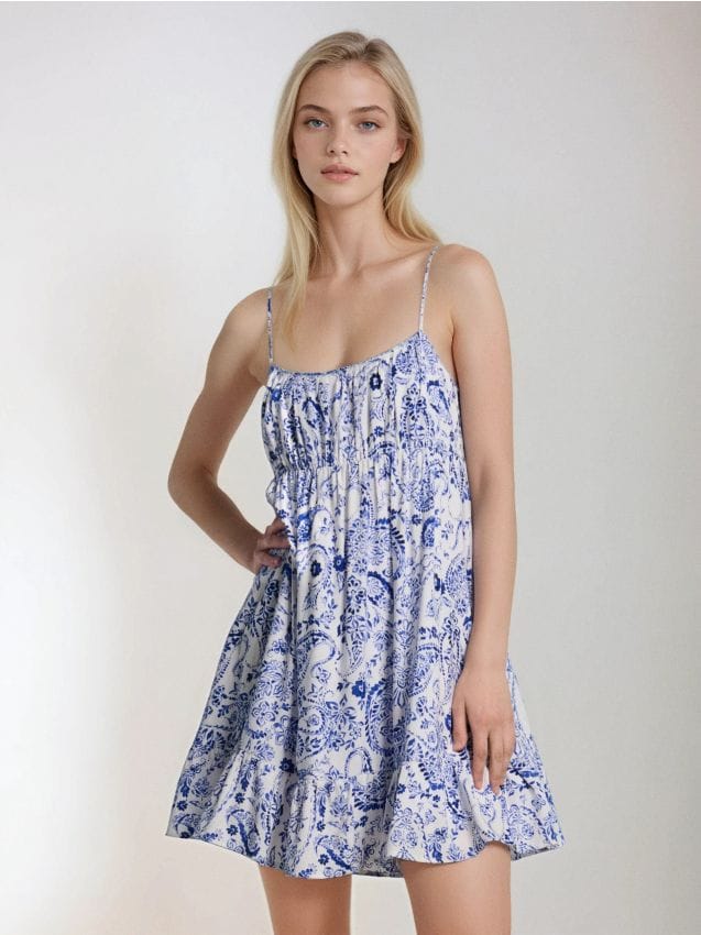 Minikleid aus Viskose - SINSAY