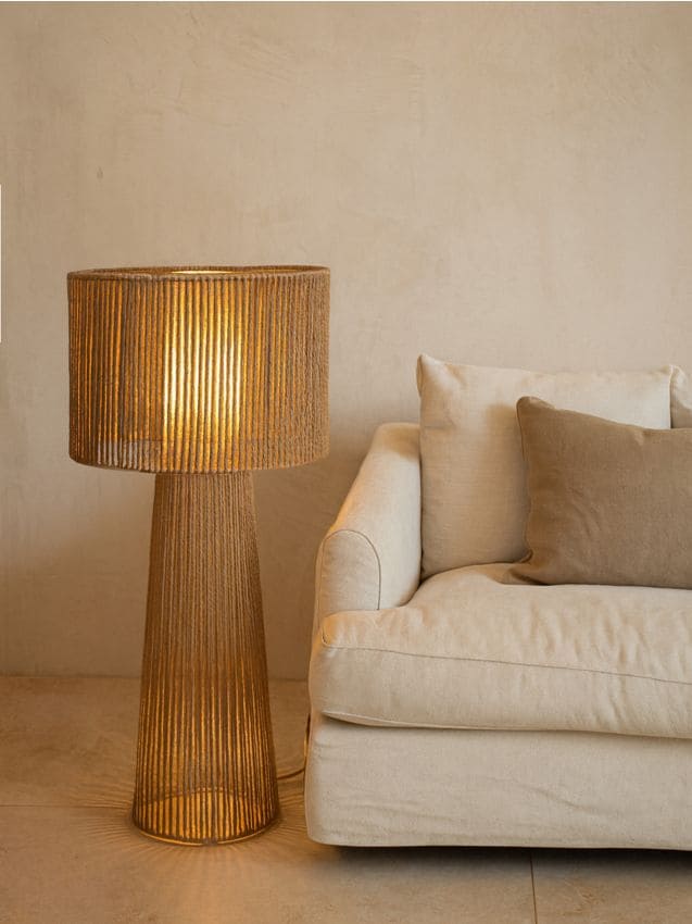 Sinsay - Stojaca lampa v štýle boho - hnedá