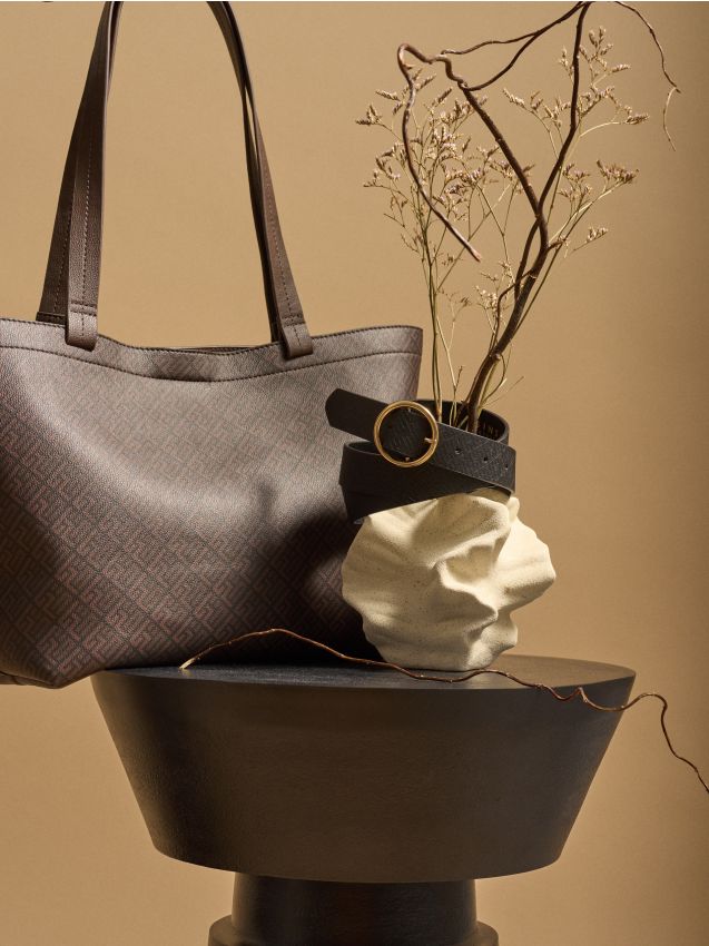 Torba shopper z monogramem - SINSAY