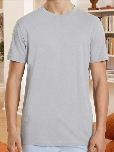 Бавовняна футболка з коротким рукавом