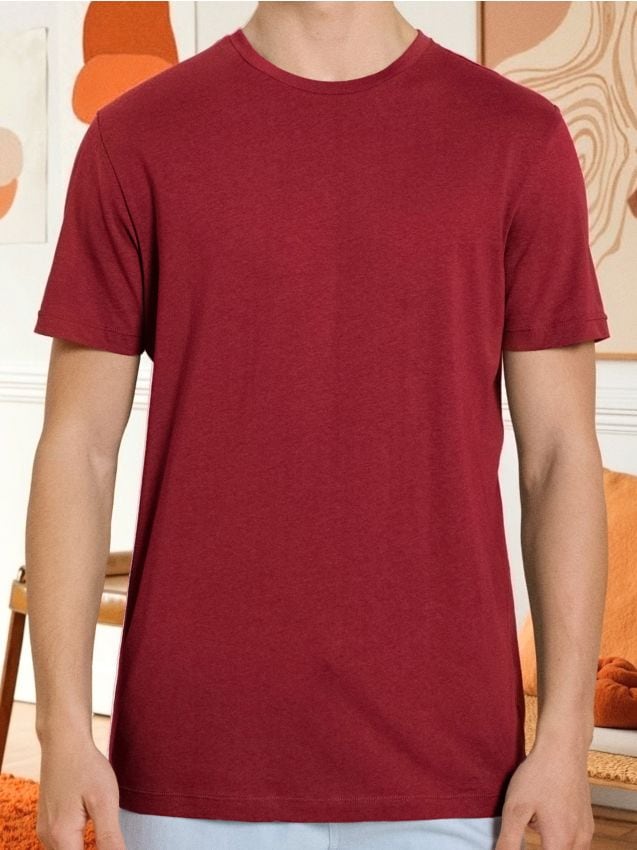 Sinsay - Bavlnené tričko s krátkym rukávom - červená