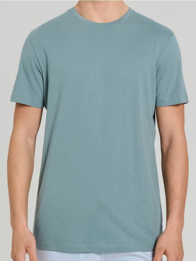 Sinsay - Bavlnené tričko s krátkym rukávom - mätová zelená