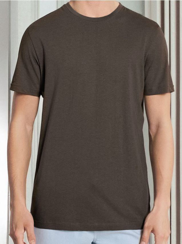 Sinsay - Bavlnené tričko s krátkym rukávom - olivová