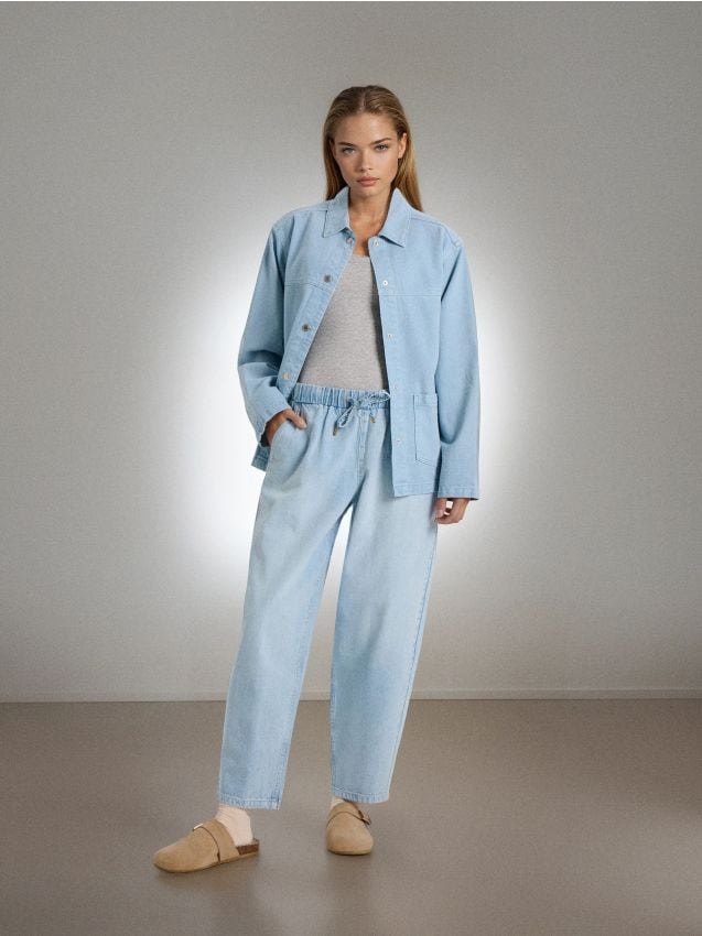 Sinsay - Geacă din denim - albastru