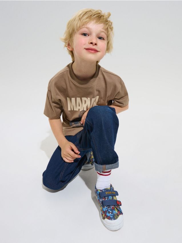 Sinsay - Adidași din bumbac cu talpă din piele Spider-Man - multicolor