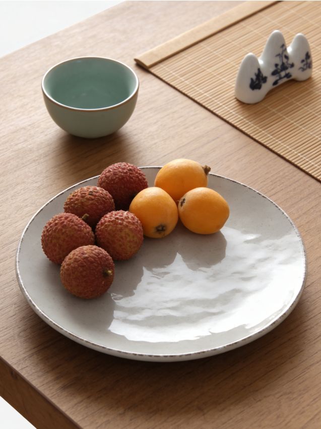 Sinsay - Farfurie netedă cu margine - alb