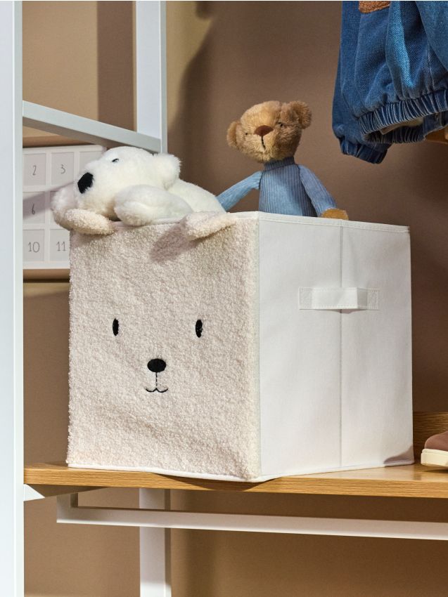 Sinsay - Úložná škatuľka s uškami - krémová