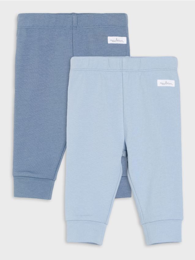 Sinsay - Set 2 colanți din bumbac - light blue