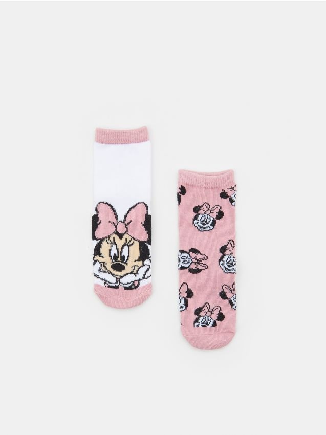 ONOMATO! Calze Donna Minnie Mouse - Set Da 2 Paia Con Design Diversi - Cotone Morbido - 3