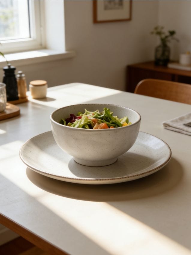 Sinsay - Bol cu margine neregulată - alb