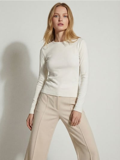 Bavlněné tričko s dlouhými rukávy