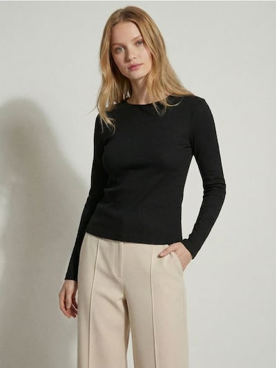 Pamučna majica s dugim rukavima