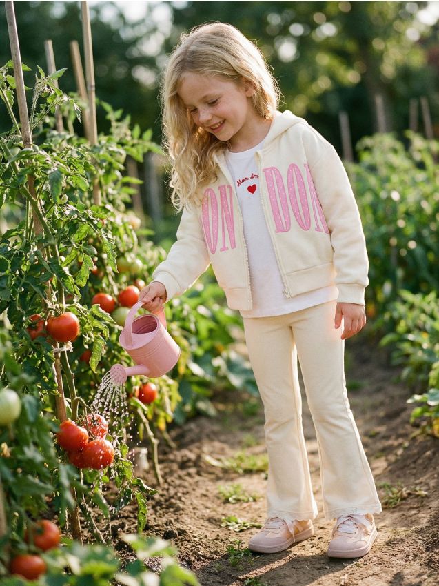 Sinsay - Hanorac cu glugă și fermoar - crem