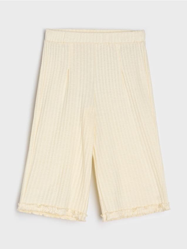 Sinsay - Pantaloni wide leg - bej