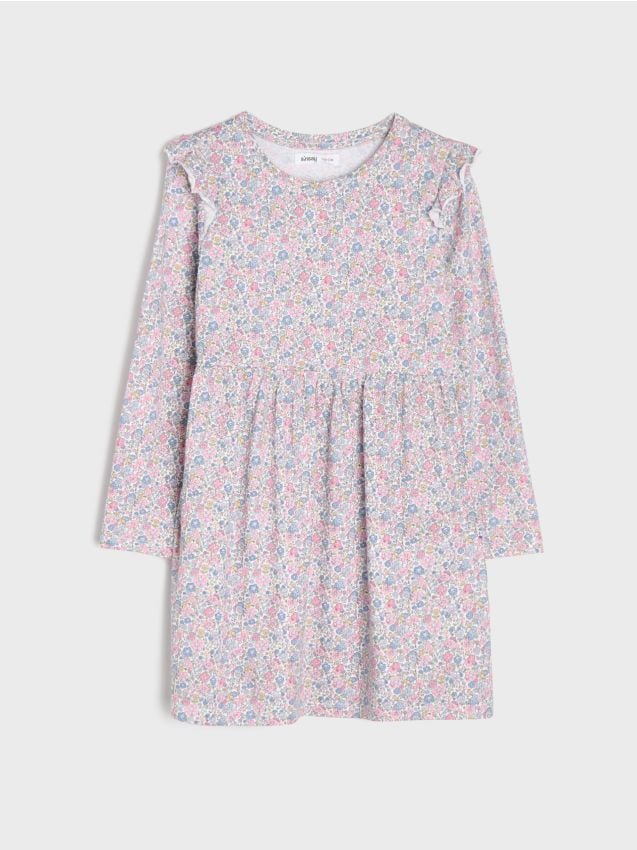 Sinsay - Rochie din bumbac cu motiv floral - multicolor