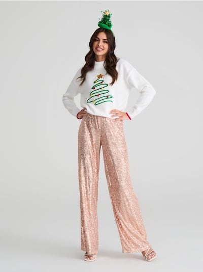 Pantaloni a paillette