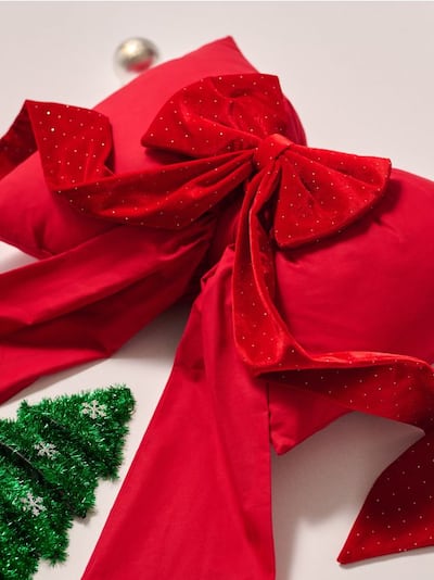 Božićna dekorativna mašna