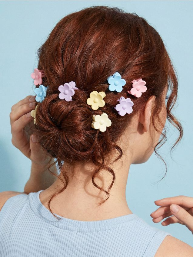 Sinsay - Set de 10 agrafe de păr - multicolor