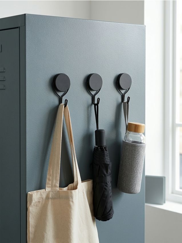 Sinsay - Cârlige de perete magnetice 3 pack - negru