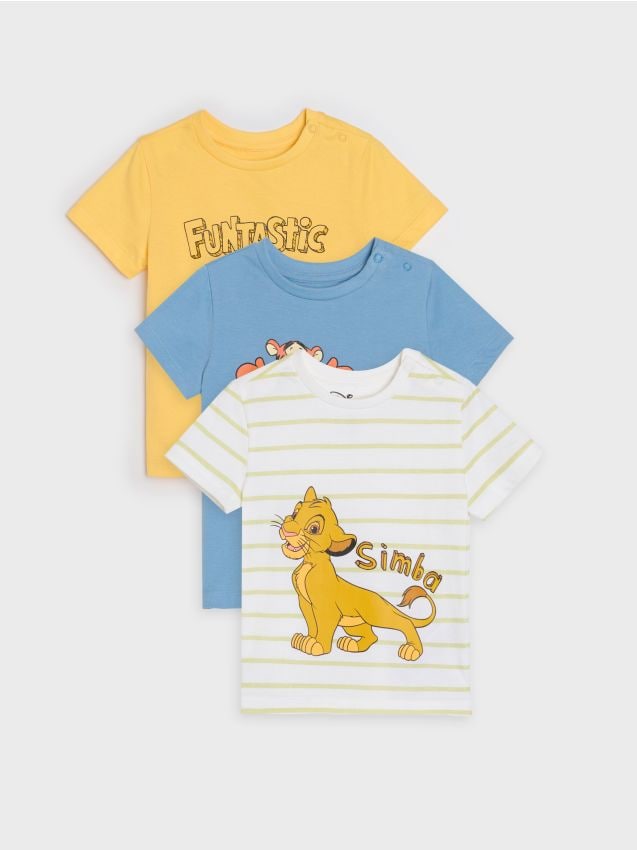 Sinsay - Памучни Тениски С Принт Disney 3 Pack