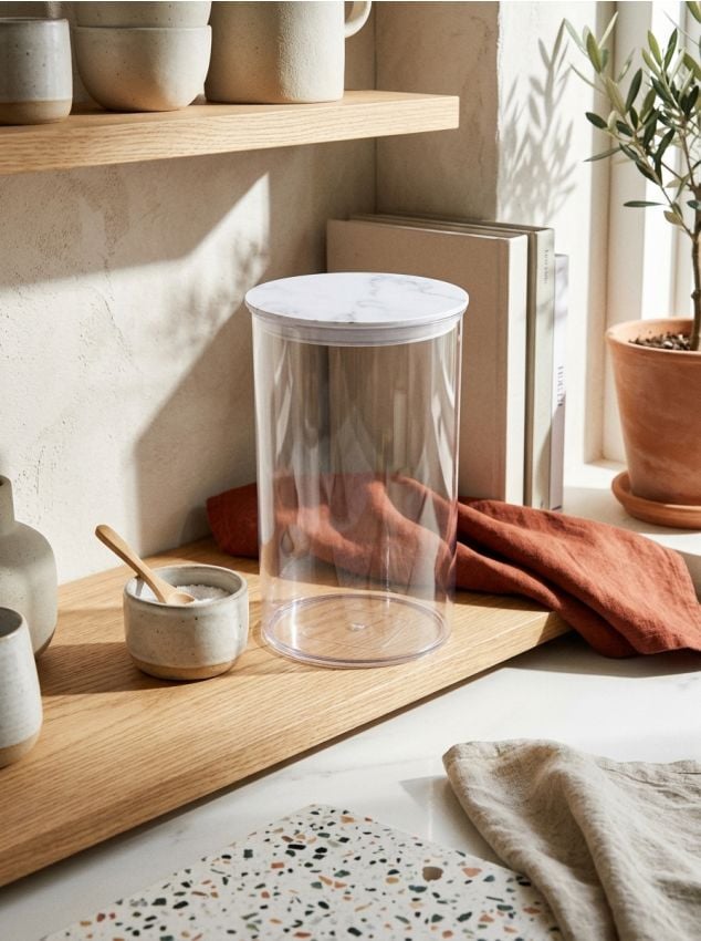 Sinsay - Recipient pentru alimente cu capac - clear