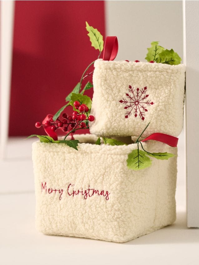 Sinsay - Úložný kôš - krémová