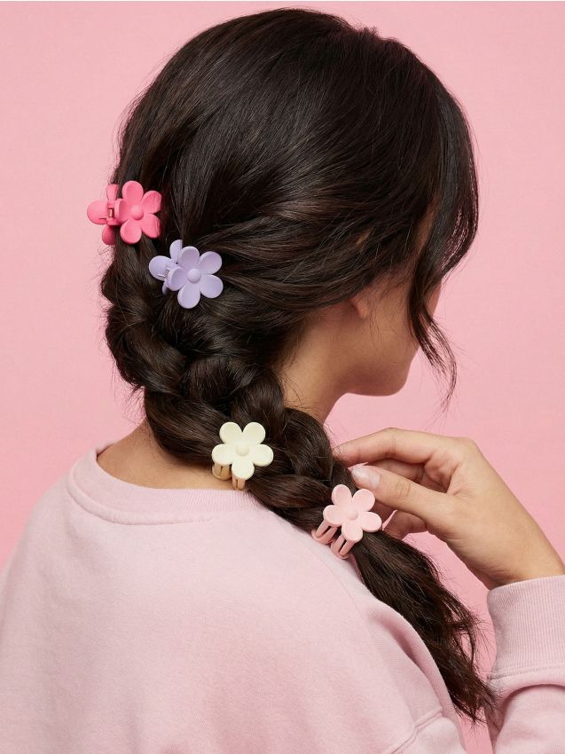 Sinsay - Set de 4 agrafe de păr - multicolor