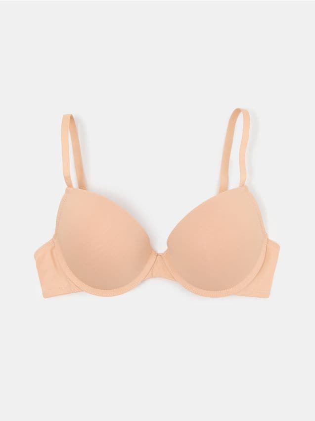 Sinsay - Biustonosz push-up z fiszbinami - kremowy