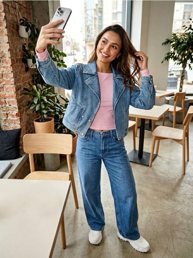 Sinsay - Bawełniana koszulka z długim rękawem w prążek - różowy